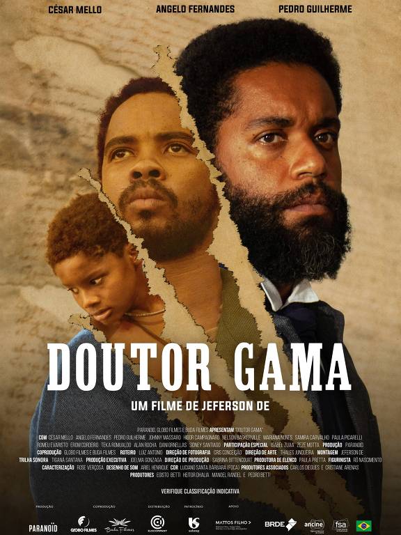 Cartaz do filme "Doutor Gama", de Jeferson De